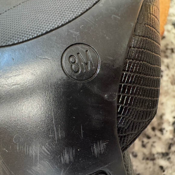 NWOB Nine West Women’s Black Textured D’Orsay Pumps Size 8 - Picture 8 of 9